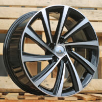 R19x8  5X112  ET  45  57.1  D2403  (YF1151)  Black Polished (MB)  For SKODA  (K7)  (HYBRID FORGED)
