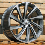 R18x8  5X112  ET  45  57.1  D2403  Grey Polished (MG)  For SKODA  (Z3)  (New Model)