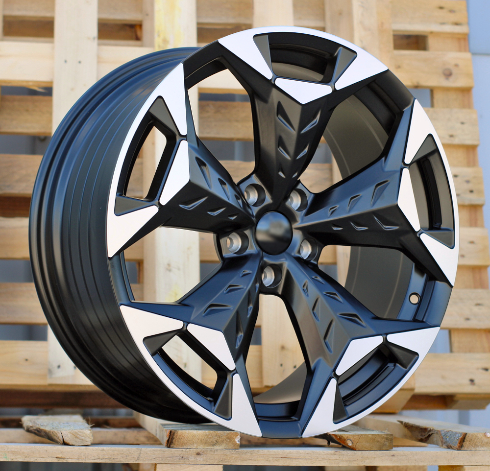 R19x8.5  5X112  ET  38  57.1  YF5717  Black Polished Half Matt (MBHM)  For CUPRA  (Z6)  (HYBRID FORGED)