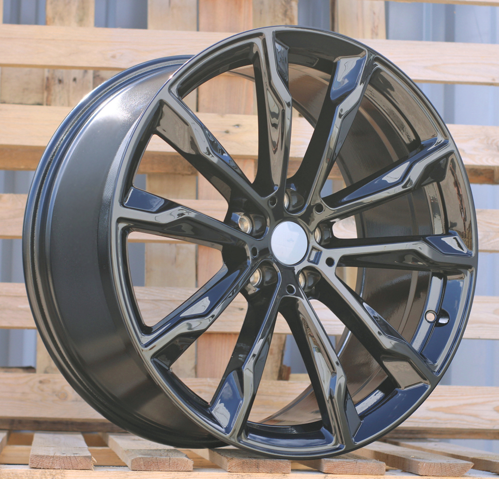 R20x8  5X112  ET  27  66.6  H3263F  Black (BL)  For BMW  (Z6)  ((X3) HYBRID FORGED (Rear+Front))