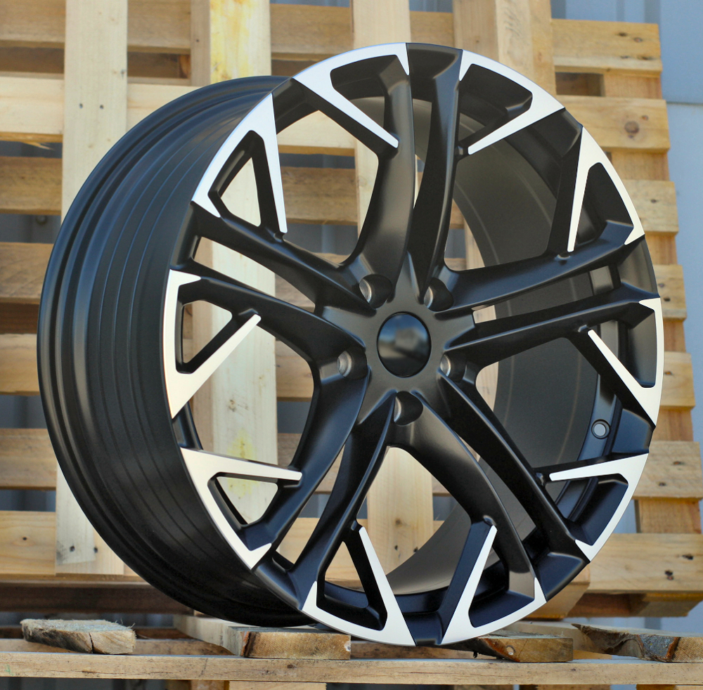 R19x8.5  5X112  ET  38  57.1  YF5719  Black Polished Half Matt (MBHM)  For CUPRA  (Z6)  (HYBRID FORGED)