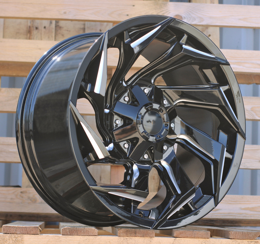 R17x9  6X139.7  ET  0  110.1  FBX203  Gloss Black (GB)  For 4X4  (K3)  (HYBRID FORGED Milling)