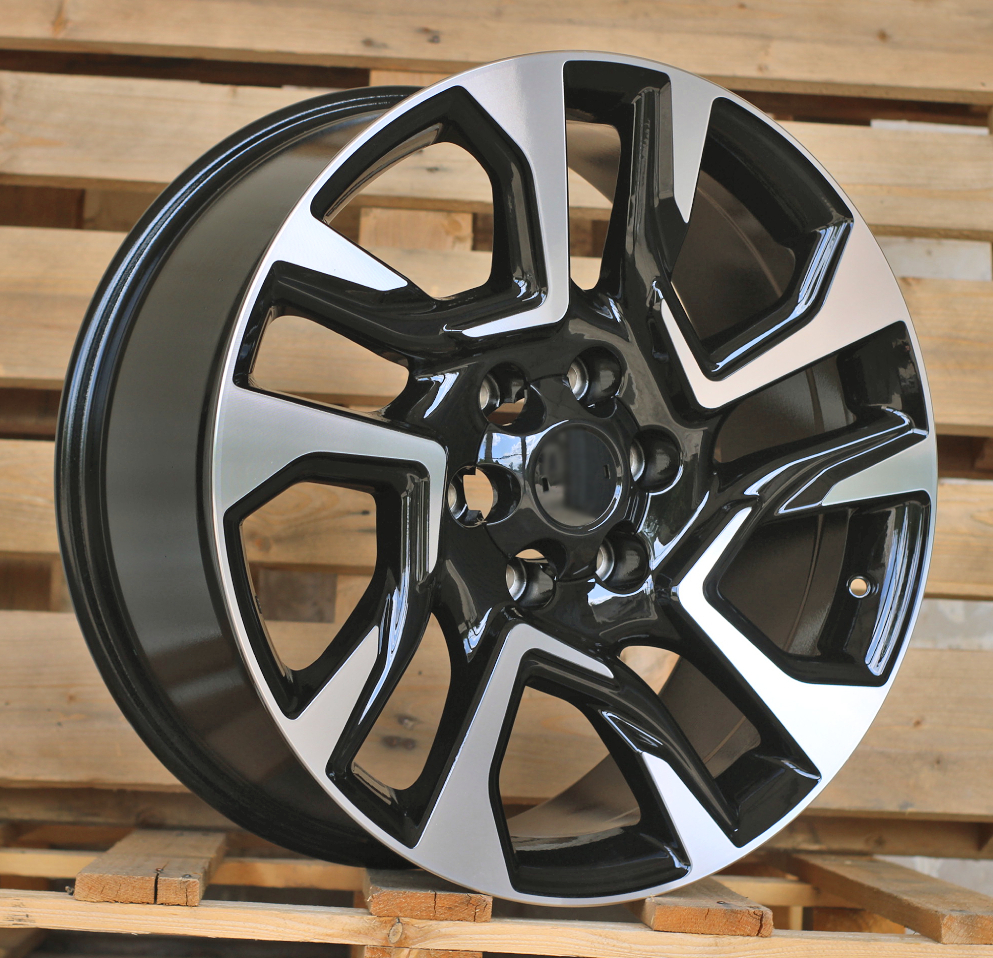 R20x8.5  6X139.7  ET  25  106.1  H957D  Black Polished (MB)  For 4X4  (K7)  (HYBRID FORGED)