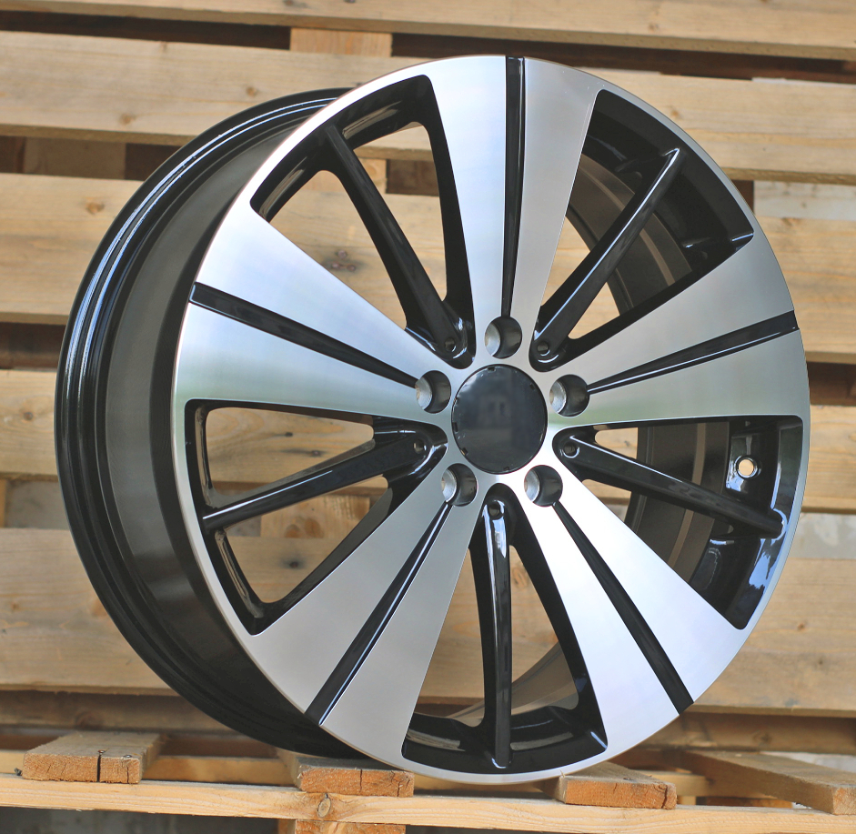 R18x7.5  5X112  ET  52  66.5  H3298F  Black Polished (MB)  For MER  (K7+Z3)  (GLA/GLB/EQA/EQB/CLA HYBRID FORGED)