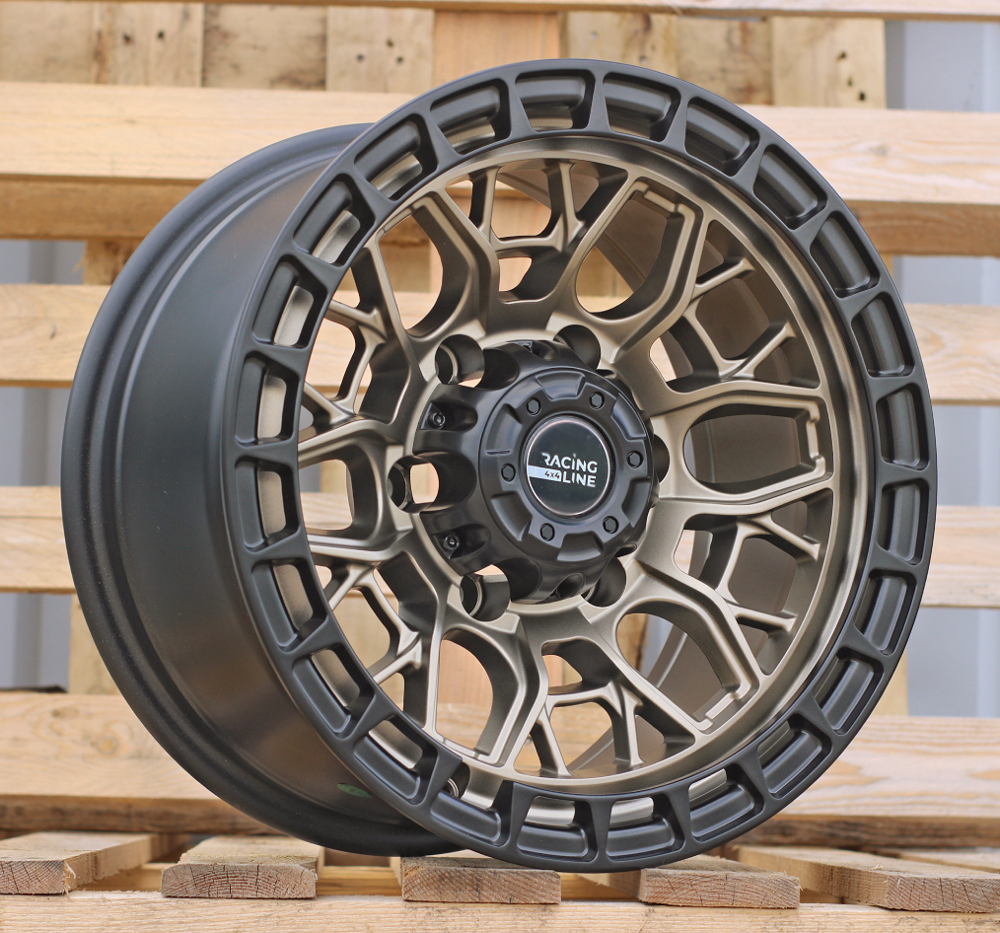 R15x8  6X139.7  ET  M10  110.1  A6274  Black Half Matt Dark Bronze (BLHMDBR)  For 4X4  (P)
