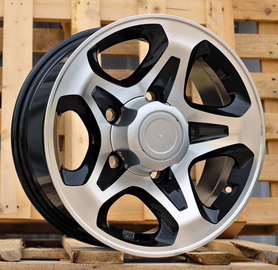 R16x7  5X150  ET  0  110.1  JT296  Black Polished (MB)  For 4X4  (K3)
