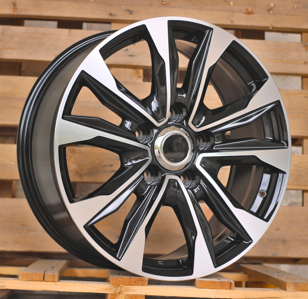 R21x8.5  5X150  ET  45  110.1  H869F  Black Polished (MB)  For TOYOT  (K7)  (HYBRID FORGED)