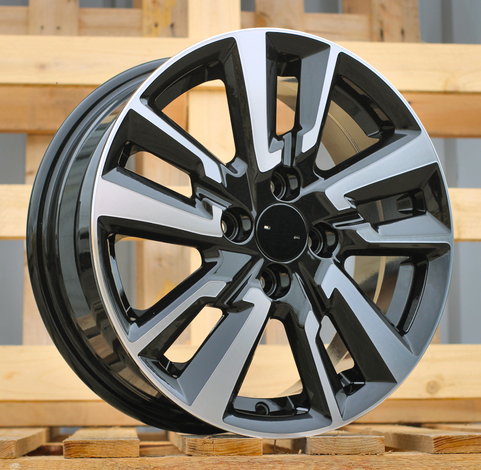 R15x6  4X100  ET  40  60.1  A5831  Black Polished (MB)  For NISS  (P)