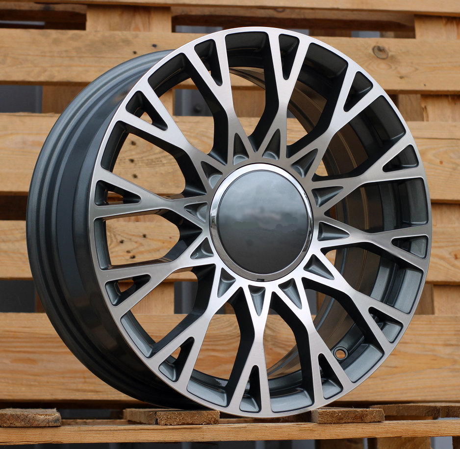 R16x6.5  4X98  ET  35  58.1  Y1283  Grey Polished (MG)  For FIAT  (Z7)  (NEW Model 500)