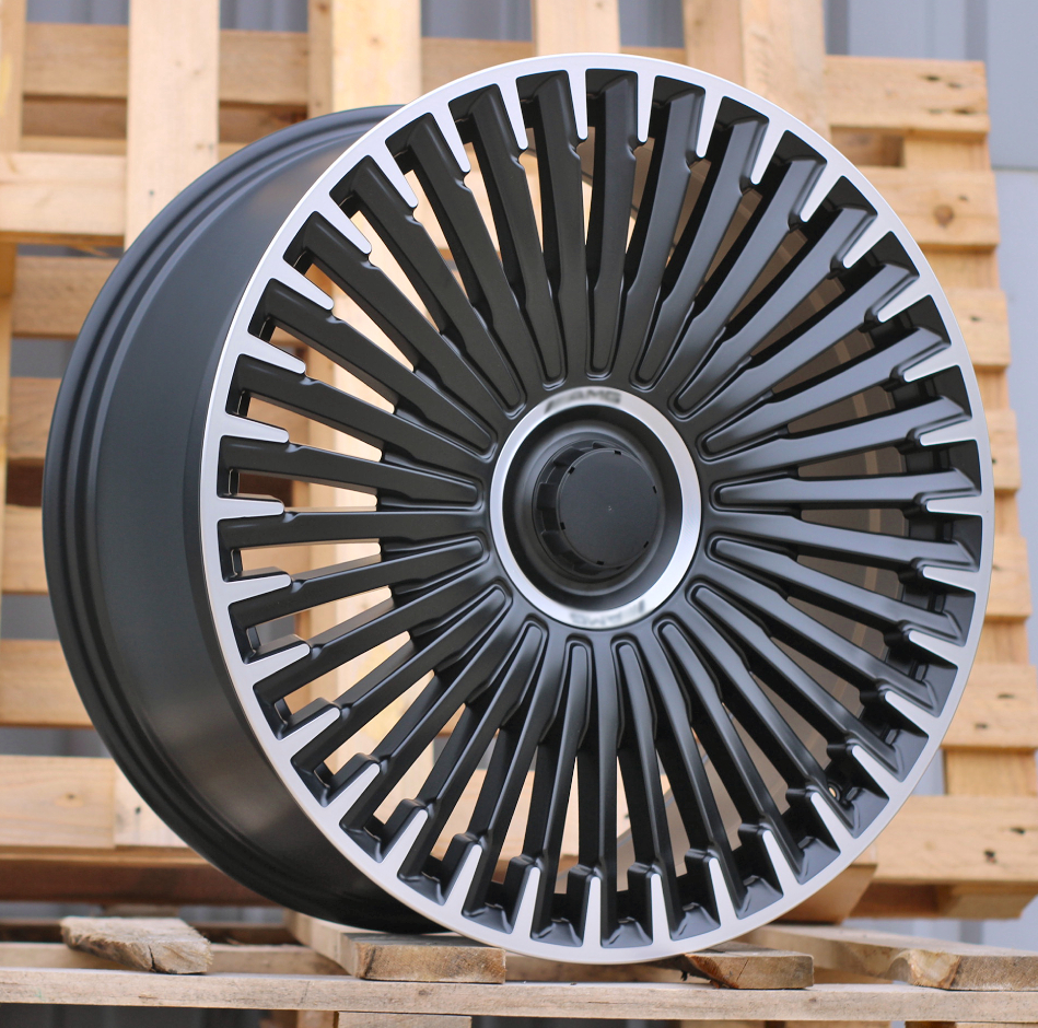 R21x9.5  5X112  ET  30  66.6  H3286F  Black Polished Half Matt (MBHM)  For MER  (Z3)  ((EQS SUV X296) HYBRID FORGED)