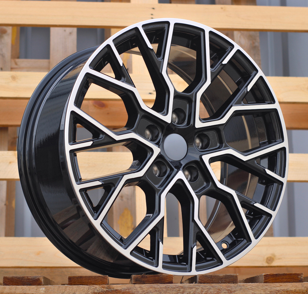 R18x8  5X120  ET  48  65.1  I5659  Black Polished (MB)  For VW  (K8)  ((max 1000 kg))