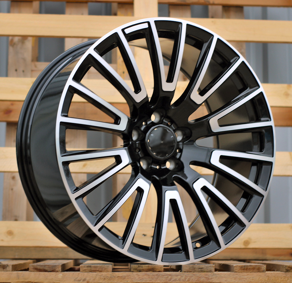 R22x10  5X130  ET  36  84.1  F1070  Black Polished (MB)  For MER  (P1)  (HYBRID FORGED)