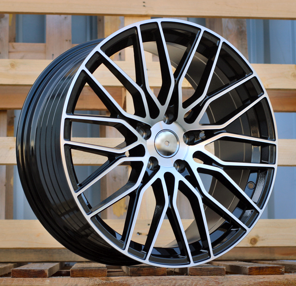 R19x8.5  5X112  ET  40  66.5  YF0435  Black Polished (MB)  For RACIN  (K7)  (HYBRID FORGED)
