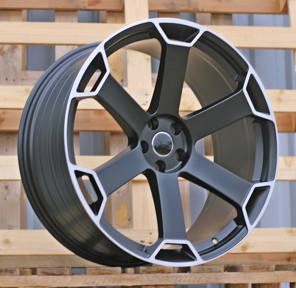 R22x10  5X112  ET  20  66.5  YF6149  Satin Black (SB)  For AUD  (K7)  (HYBRID FORGED)