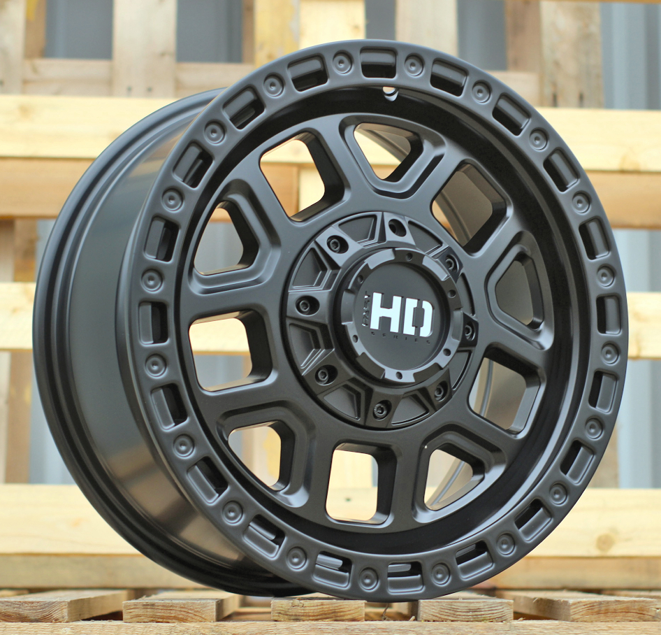 R17x8  10X120/127  ET  30  71.5  BY1375A  Black Half Matt (BLHM)  For 4X4  (Z1)