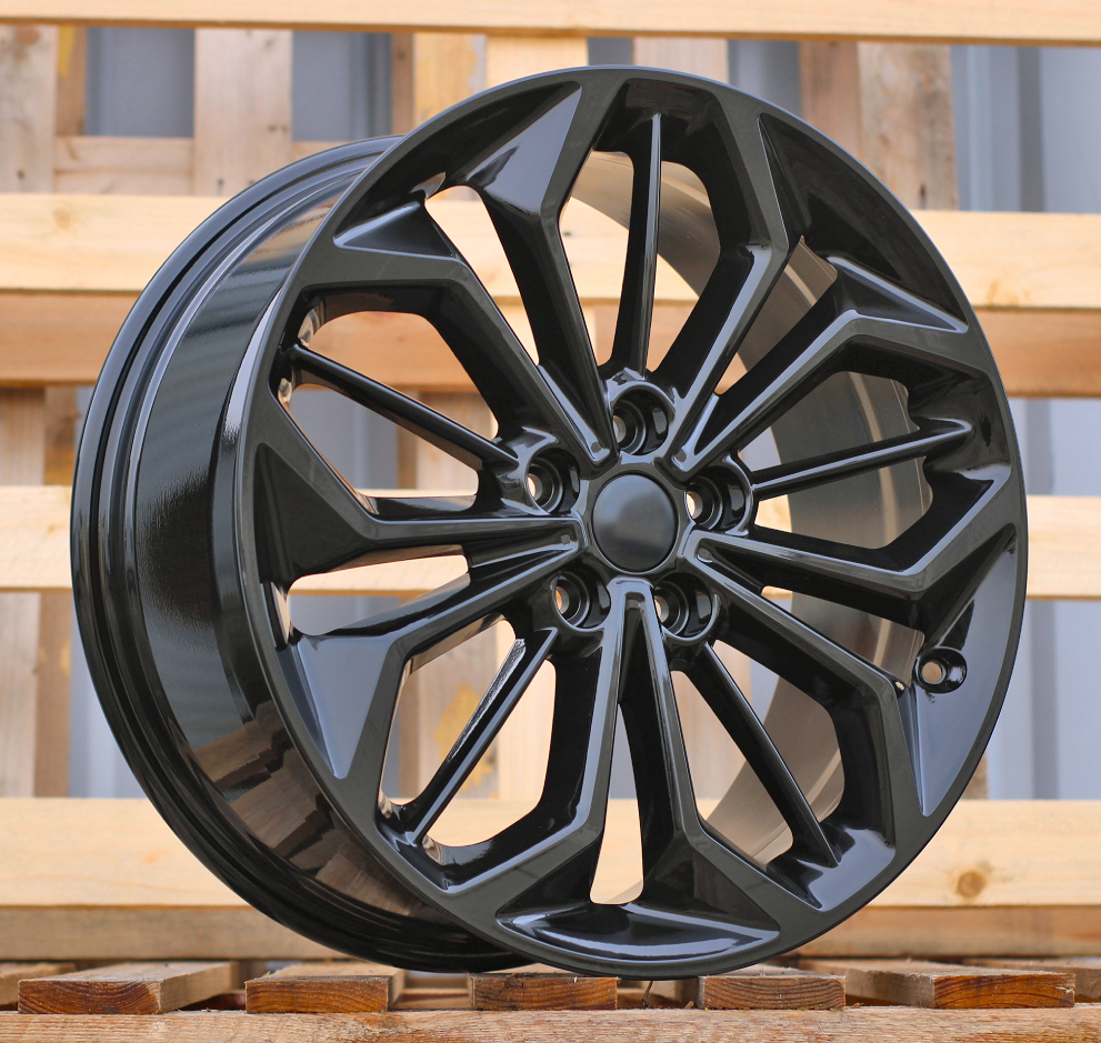 R18x8  5X108  ET  55  63.3  FE187  (FBX216)  Black (BL)  For FORD  (K8)  (HYBRID FORGED)