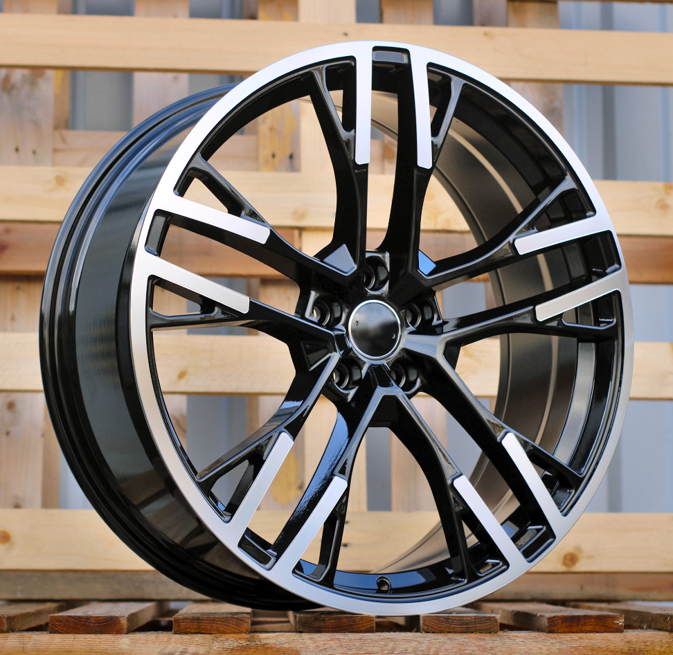 R21x8.5  5X112  ET  34  66.5  F726  Black Polished (MB)  For AUD  (K8)  (HYBRID FORGED)
