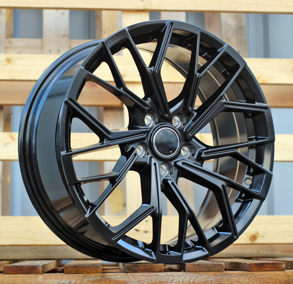 R18x8  5X112  ET  45  66.45  A1007  Gloss Black (GB)  For AUD  (K8)