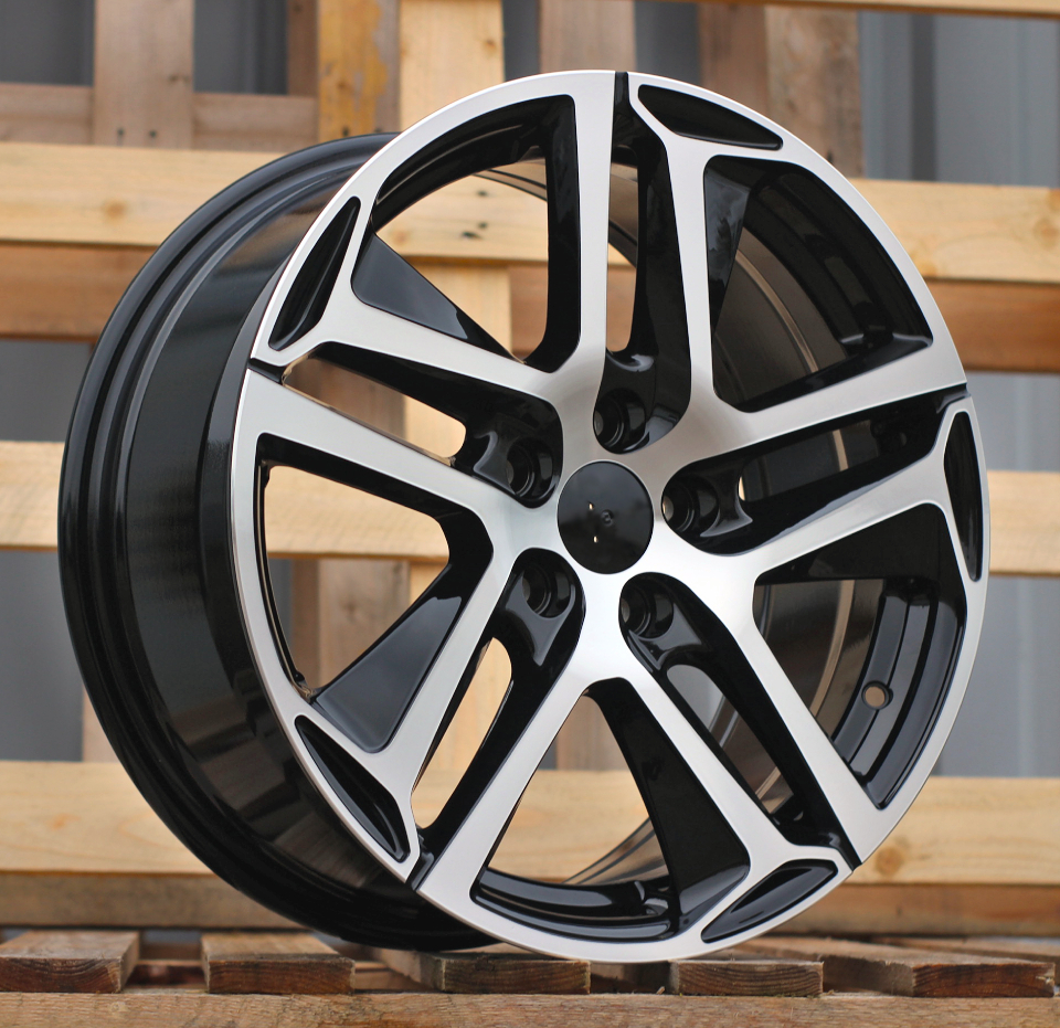 R17x7.5  4X108  ET  25  65.1  PG534  (BK5516)  Black Polished (MB)  For PEUG  (R)