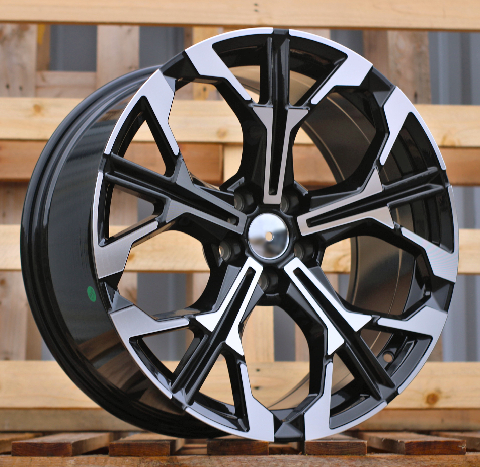R19x8  5X112  ET  27  66.6  F9735  Black Polished (MB)  For BMW  (K8)  (NEW Model Rear+Front)