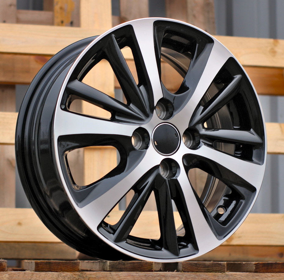 R15x5.5  4X100  ET  44  54.1  I6072  Black Polished (MB)  For TOYOT  (Z6)