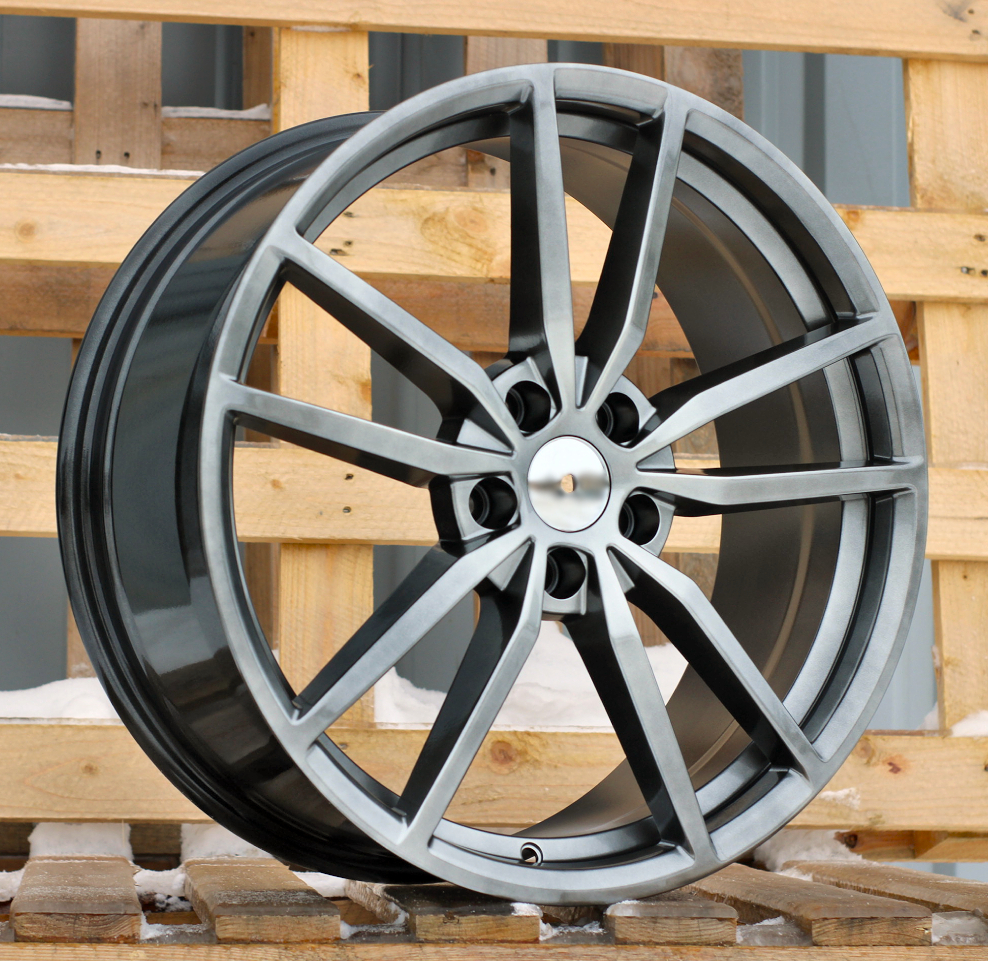 R19x8  5X112  ET  45  57.1  BK864  (FBX130)  Hyper Black (HB)  For VW  (Z7)  (HYBRID FORGED)