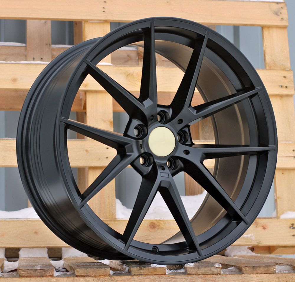 R20x8.5  5X112  ET  25  66.6  B1416  (FBX124)  Satin Black (SB)  For BMW  (P2)  (HYBRID FORGED Rear+Front)
