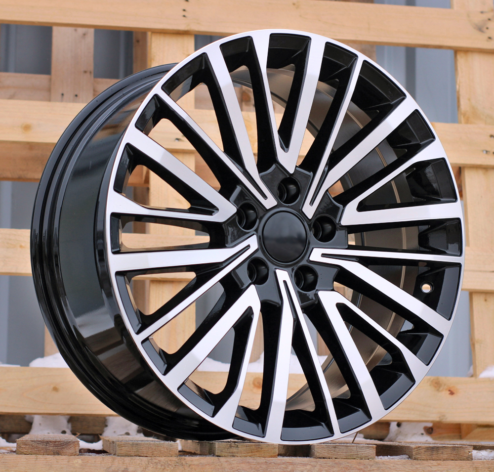 R20x8  5X120  ET  45  65.1  B1515  (B1515/VW411)  Black Polished (MB)  For VW  (Z4+Z6)  ((max 1000kg))
