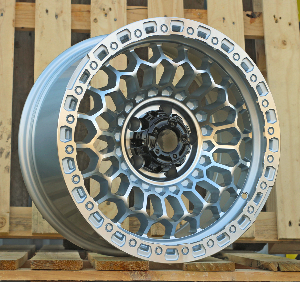R17x8.5  5X150  ET  25  110.1  FBX357  Machined Silver (MS)  For 4X4  (M)  (HYBRID FORGED)