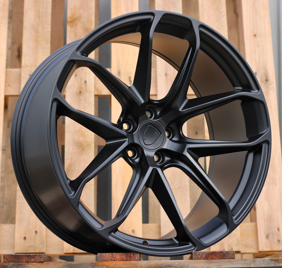R21x9.5  5X130  ET  46  71.6  H5084  (IN5593)  Black Half Matt (BLHM)  For PORCH  (Z6)  (HYBRID FORGED Front+Rear)