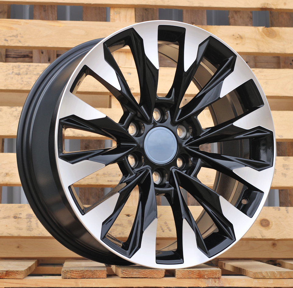 R20x8.5  5X150  ET  58  110.1  Y0185  (H880FA)  Black Polished (MB)  For TOYOT  (K7)  (HYBRID FORGED)