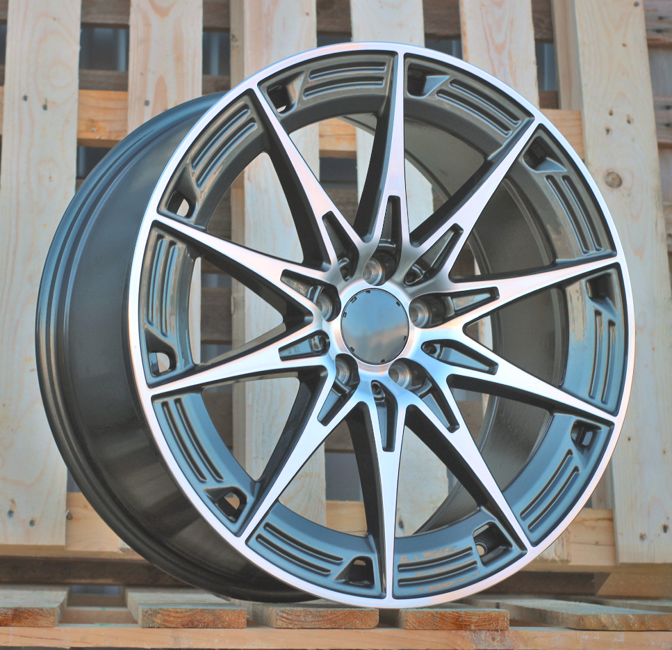 R19x8.5  5X112  ET  36  66.6  H3500F  Grey Polished (MG)  For MER  (K3)  (HYBRID FORGED Rear+Front NEW Model)