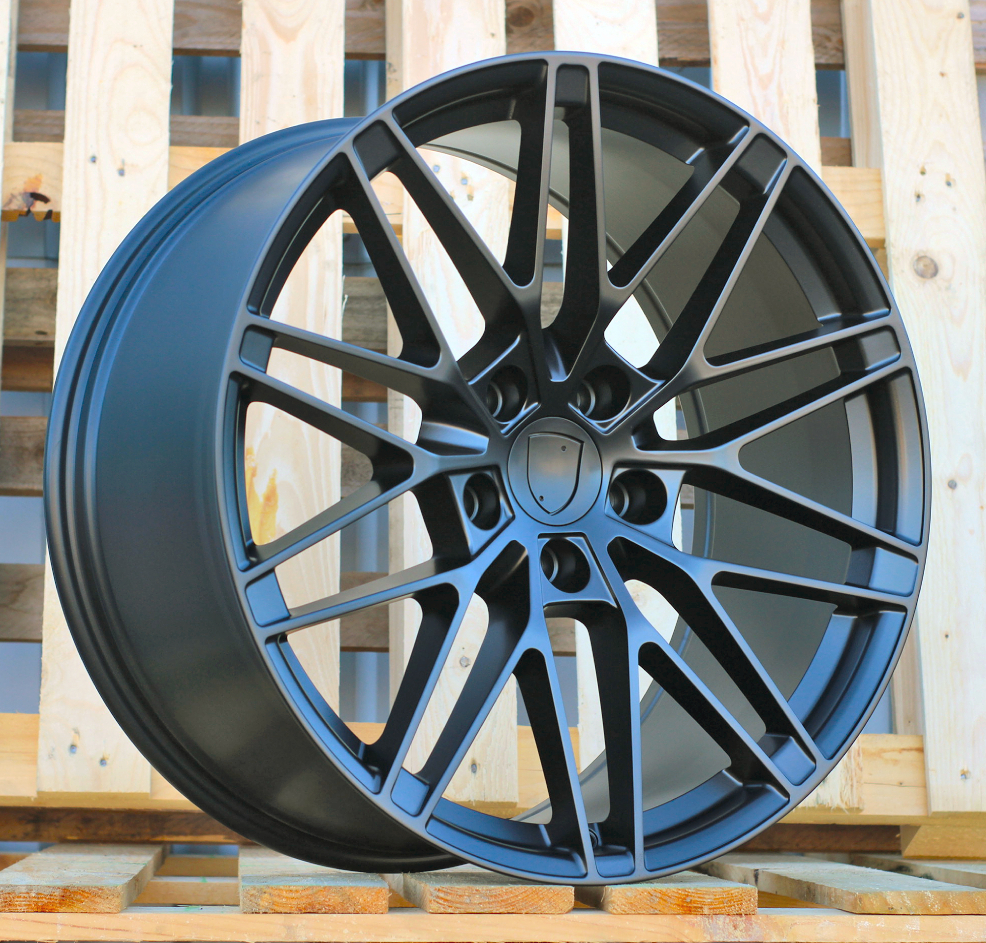 R21x10.5  5X130  ET  47  66.5  3S1324  Black Half Matt (BLHM)  For PORCH  (M)  (NEW Macan II (XAB) HYBRID FORGED Rear+Front)