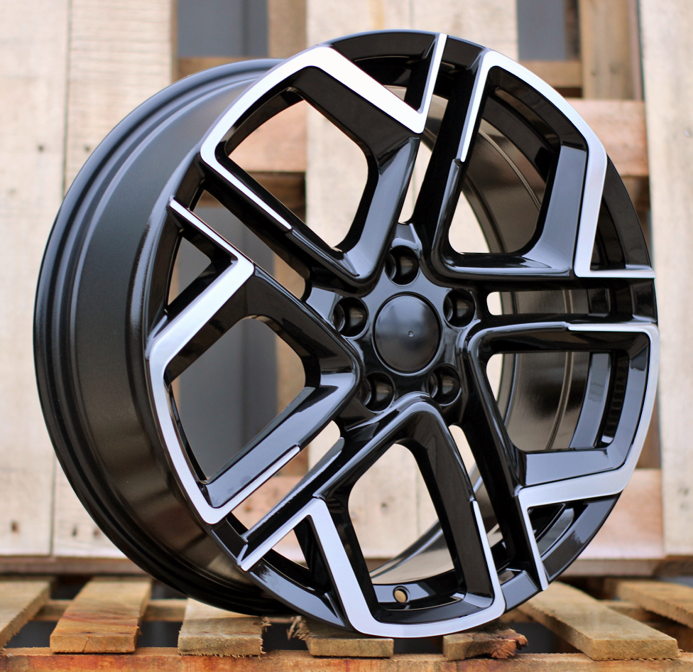 R20x8.5  5X112  ET  38  57.1  Y1243  (IN5667)  Black Polished (MB)  For VW  (K8)  (NEW Model)