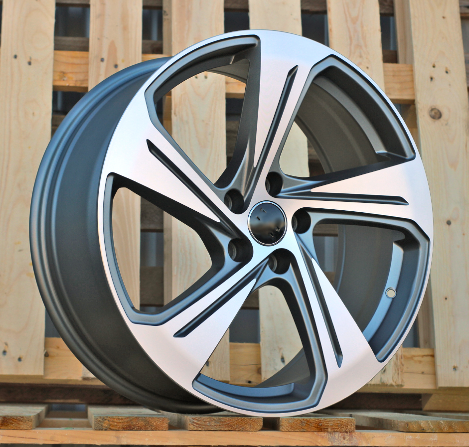 R19x8  5X112  ET  40  66.5  YS1270  (FBX340)  Grey Polished Matt (MGM)  For AUD  (K3)  (HYBRID FORGED)