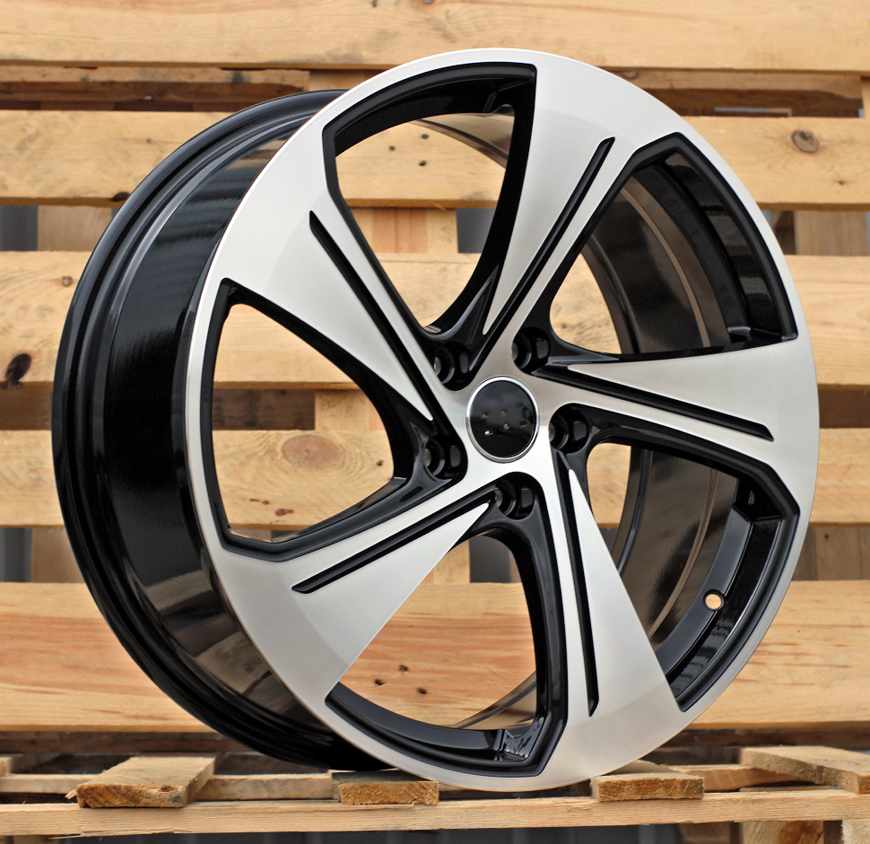 R19x8  5X112  ET  49  57.1  YS1270  Black Polished (MB)  For AUD  (P)  (HYBRID FORGED New Model)