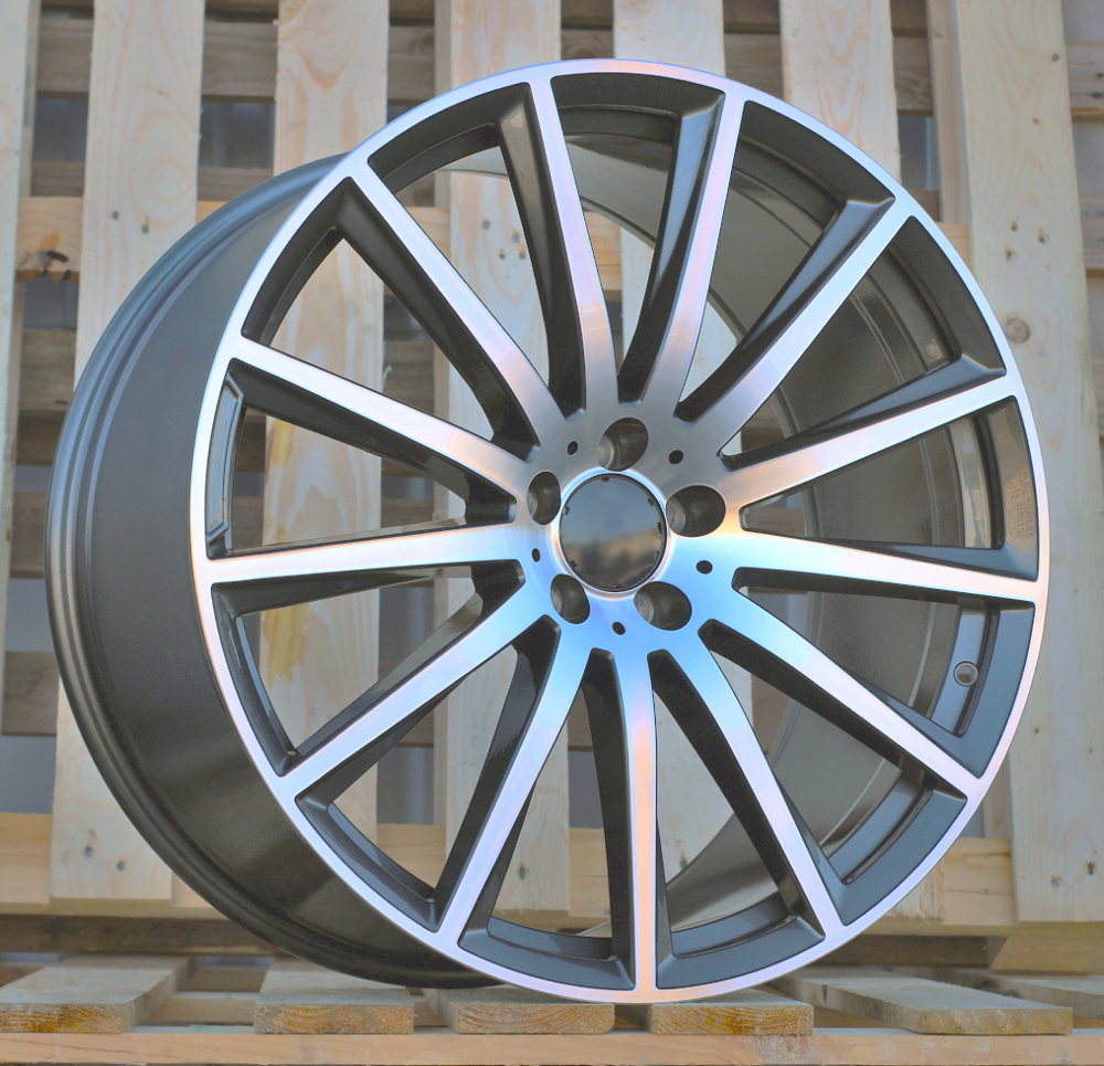 R22x11.5  5X112  ET  47  66.5  H3524F  Grey Polished (MG)  For MER  (K3)  (HYBRID FORGED Rear+Front)